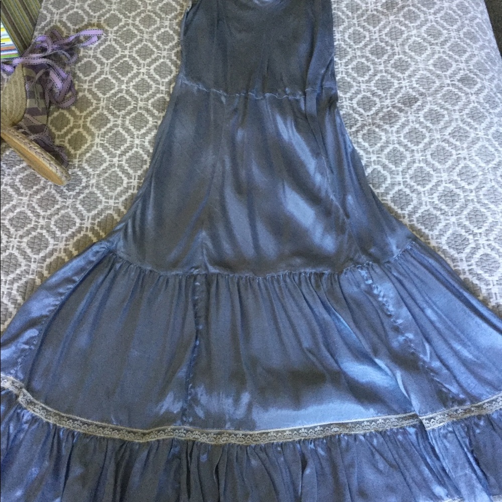 Day by Malene Birger Perriwinkle silk slip dress - Picture 2 of 4